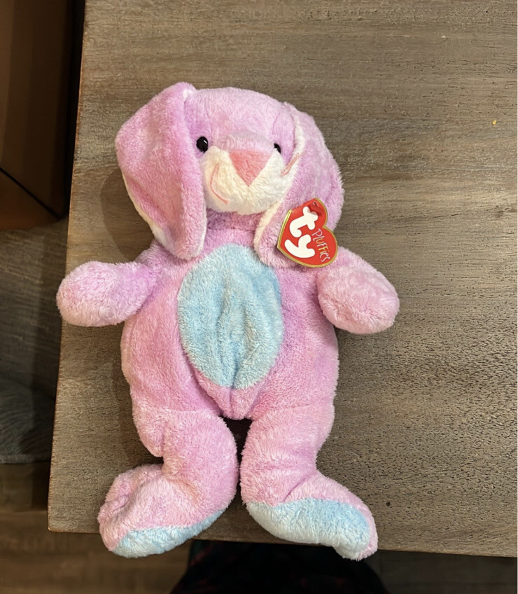 Ty Pluffies Twitchy Bunny Rabbit Stuffed Animal 2003