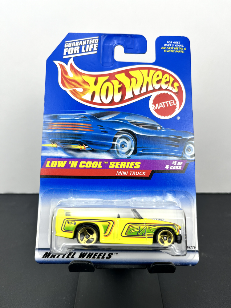 Hot Wheels 1998 Mainline Low 'N Cool Series Mini Truck Yellow Collector #697