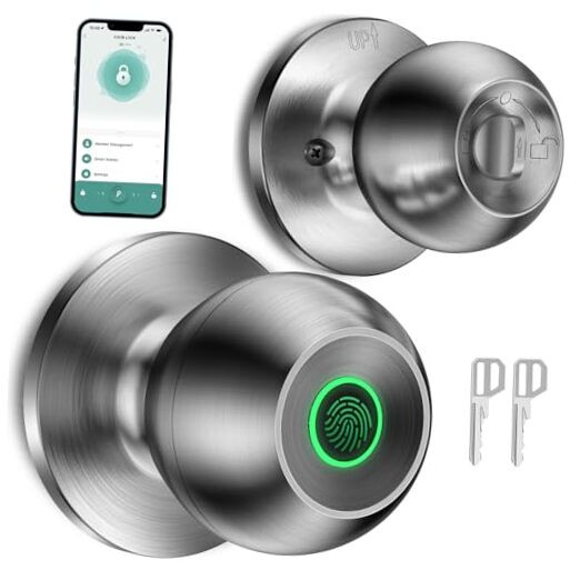 Secure Biometric Smart Door Knob with Fingerprint Technology