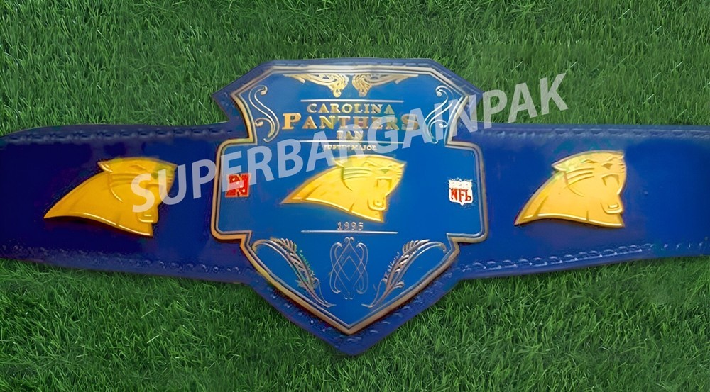 Carolina Panthers Super Bowl Team championship belt 2mm