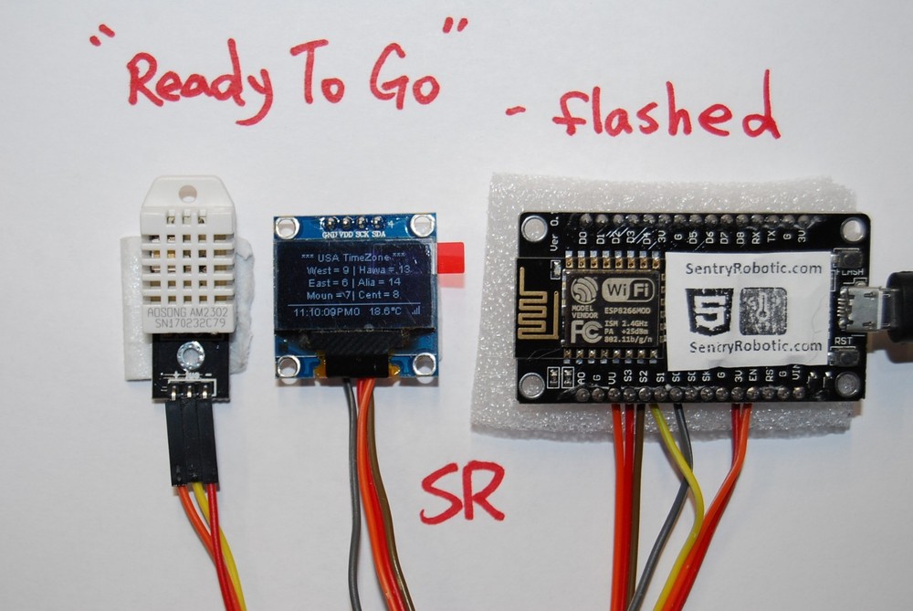Wireless Wi-Fi IOT Ready To Use Temperature & Humidity Mutiple Features- Flashed-image