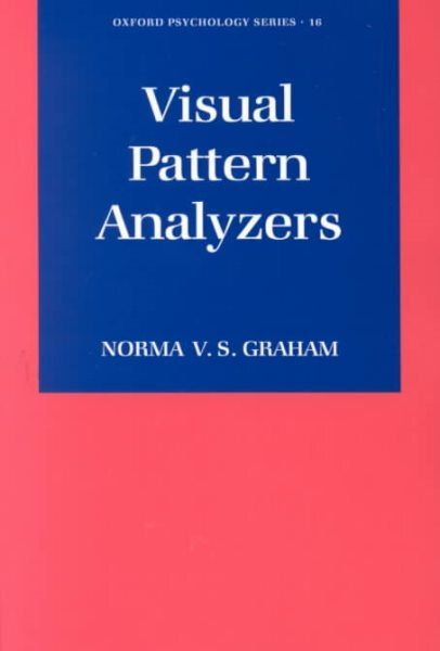 Visual Pattern Analyzers, Paperback by Graham, Norma Van Surdam, Like New Use...-image