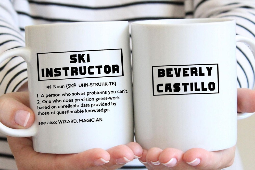 Ski Instructor Mug Funny Ski Instructor Gift For Men & Women Thank You Gift