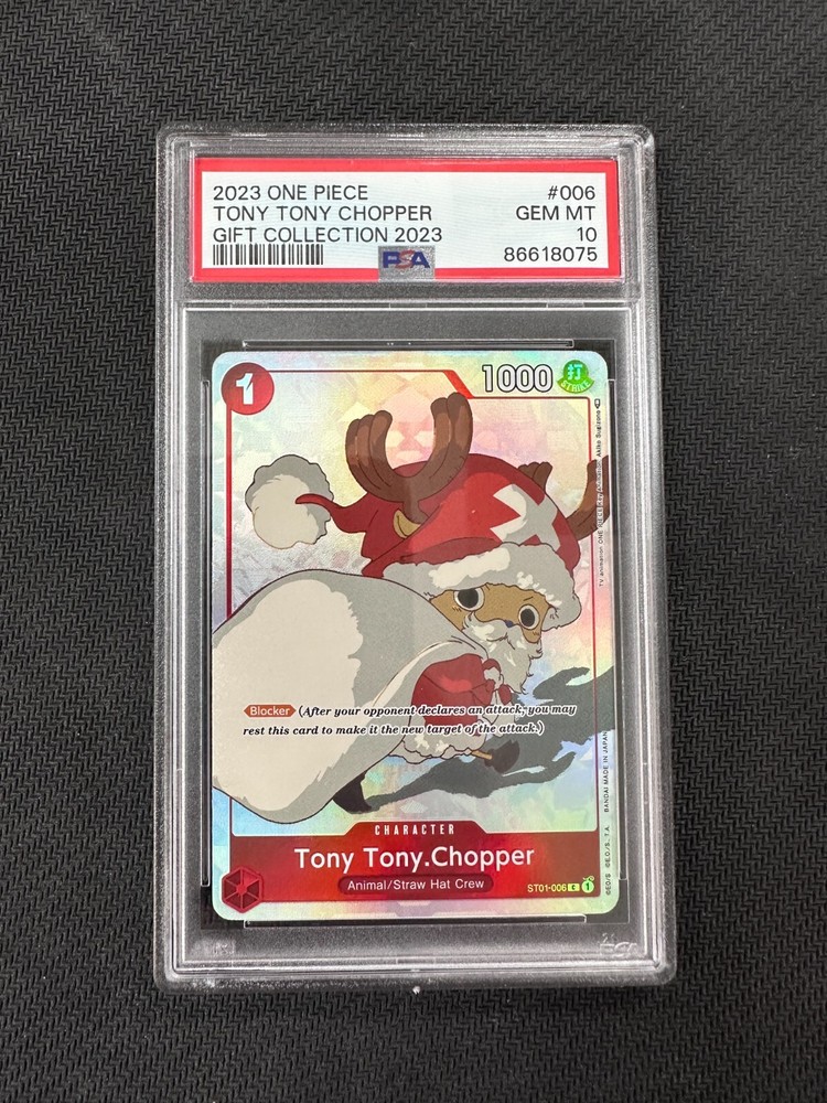 PSA 10 GEM MINT TONY TONY CHOPPER ST01-006 ONE PIECE GIFT COLLECTION 2023