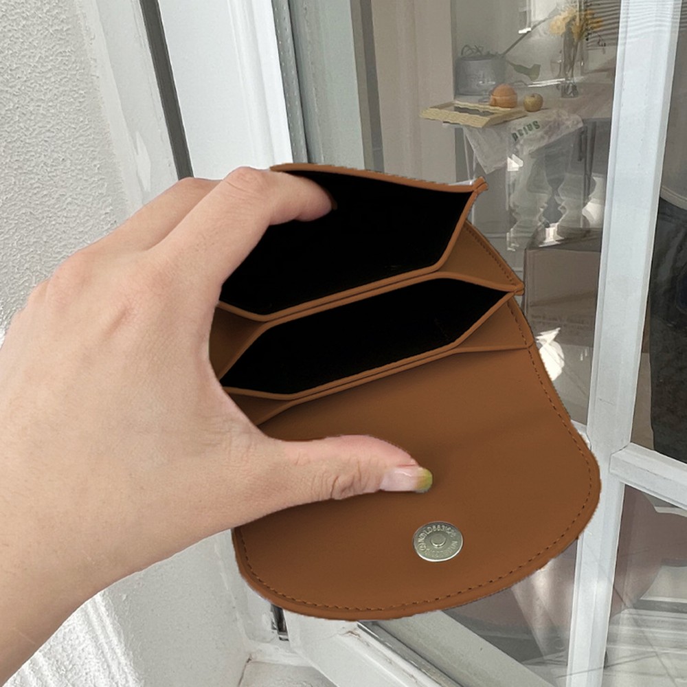 Credit Card Holder Wallet Women Small Wallet Stylish Faux Leather for Cards-image