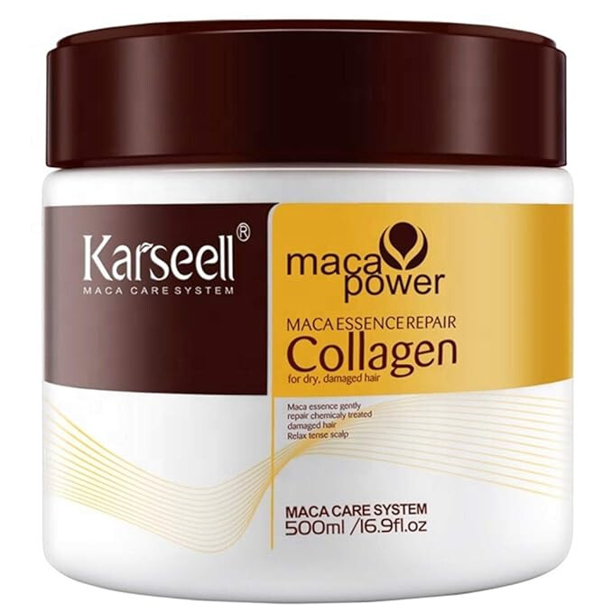 Karseell Collagen Hair Mask Deep Repair Hydration Argan Oil, Keratin Herbal