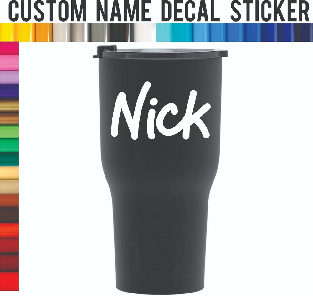 Custom Name Decal Sticker for Tumbler Laptop Car Phone-image