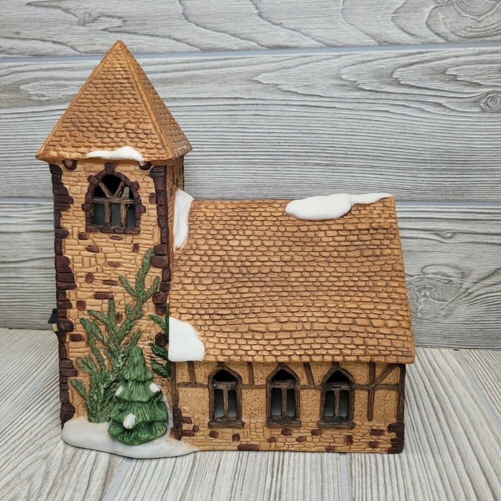 Dickens Village Heritage Christmas Church Brick Building Set  