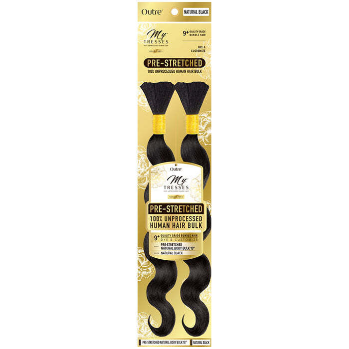 Outre Mytresses 100% Human Hair Braids - PRE-STRETCHED NATURAL BODY BULK 18