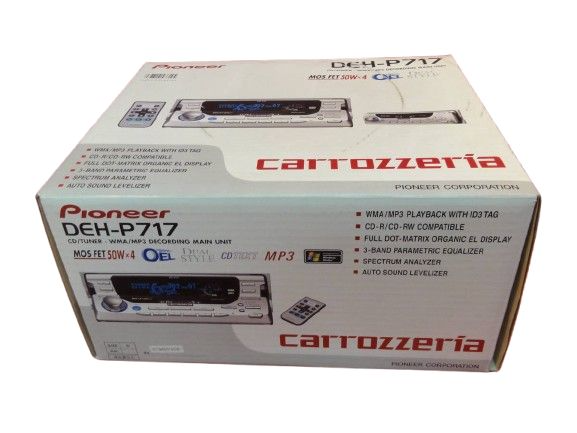 Pioneer Carrozzeria DEH-P717 1Din Car Audio CD WMA MP3 Player Tested MINT UNUSED