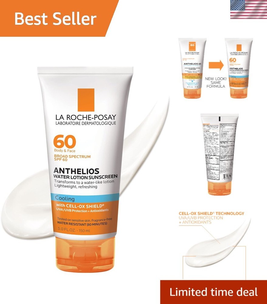 Anthelios Cooling Water SPF 60 Sunscreen Oil-Free Fast Absorbing Protection