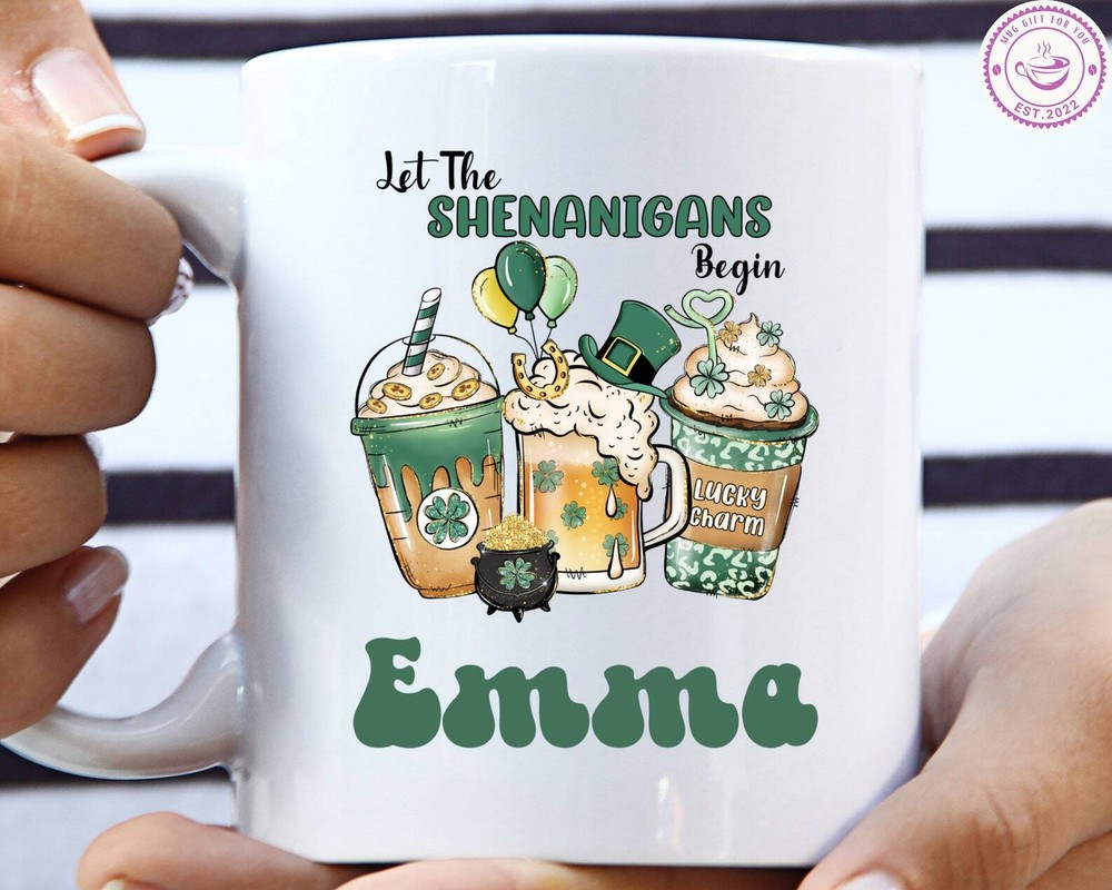 Custom Irish Shamrock Mug for St Patrick's Day Lucky Gift