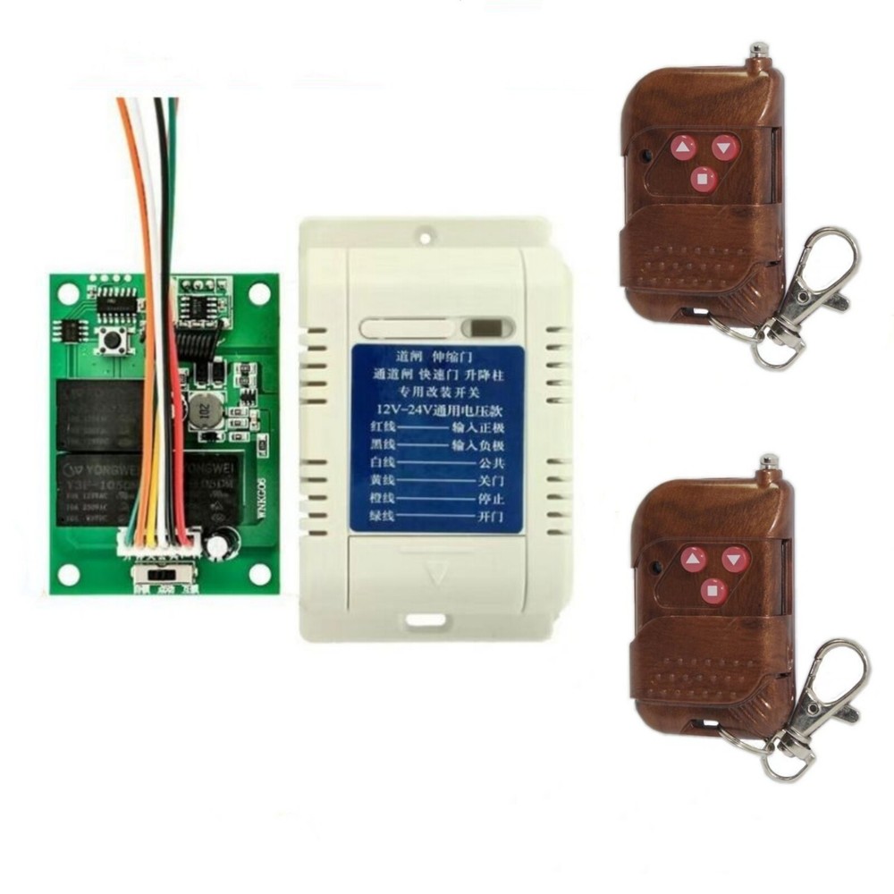 DC12V-24V Relay 3CH Wireless RF Remote Control On-Off Switch Receiver Module Kit