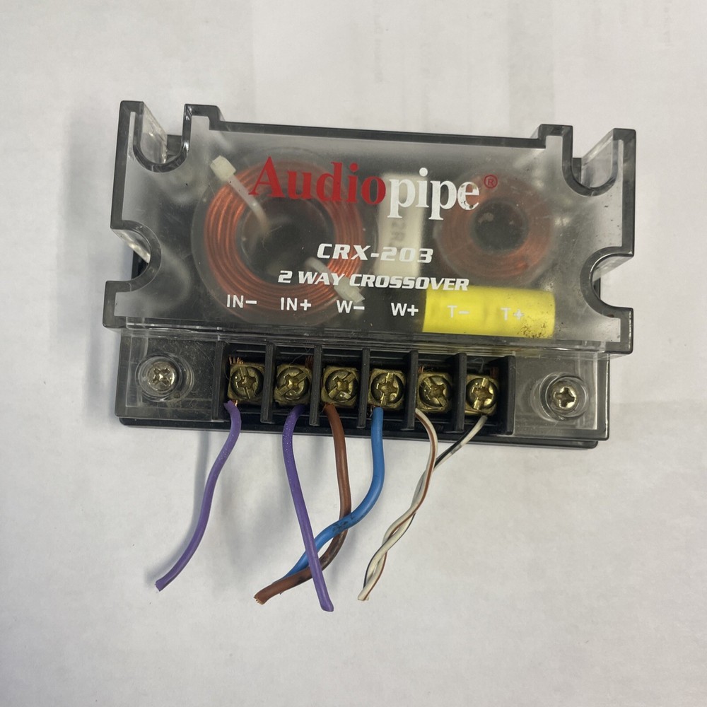 2) Audiopipe 2 way Crossover CRX-203 Passive Crossover Car Audio Tweeter