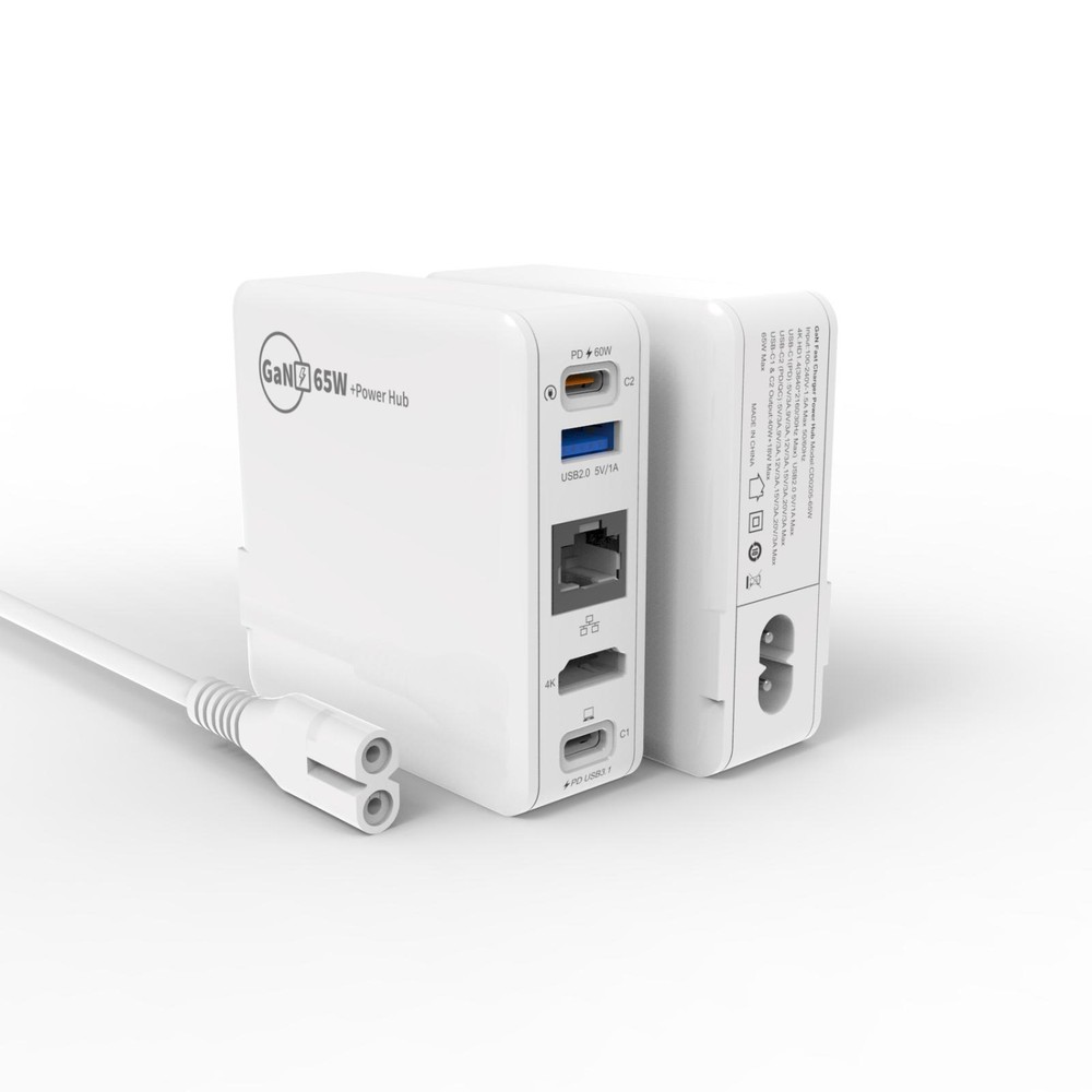 5-in-1 USB C Hub with HDMI Fast Charging Dock and Power Cable