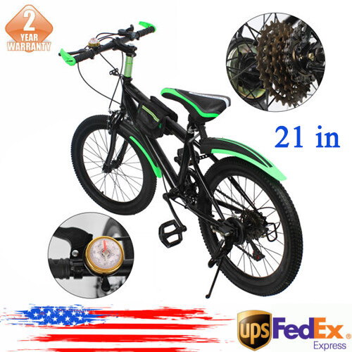 20-Inch Kids Mountain Bike with 7-Speed Gears and Disc Brakes