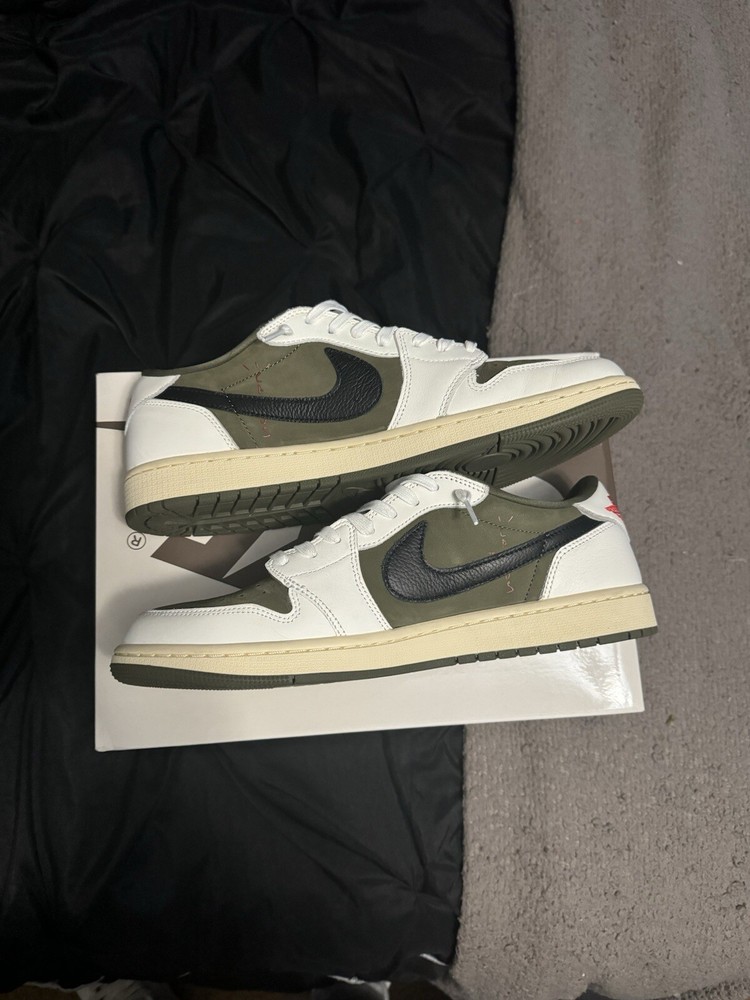 Size 13 - Travis Scott x Air Jordan 1 Retro OG SP Low Reverse Olive / Medium Oli