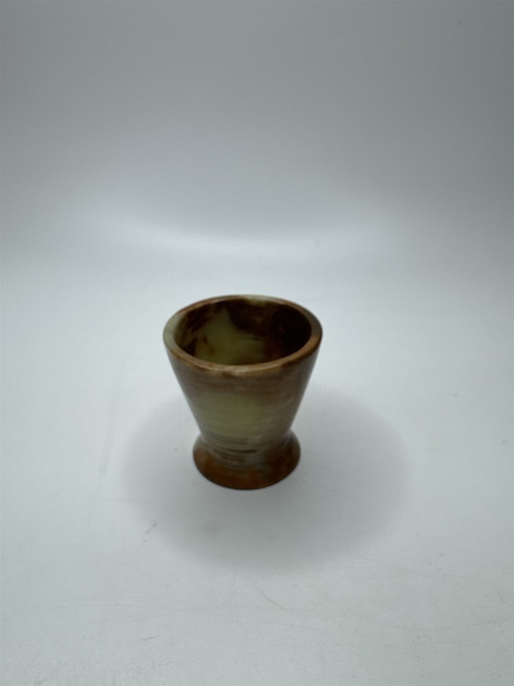 Hand-Carved Natural Stone Marble Shot Glass - Unique Barware Collectible