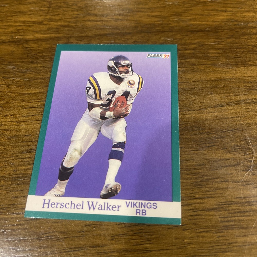 1991 Fleer Herschel Walker #288 Vikings Card NRMT - Free Shipping Buy Now-image
