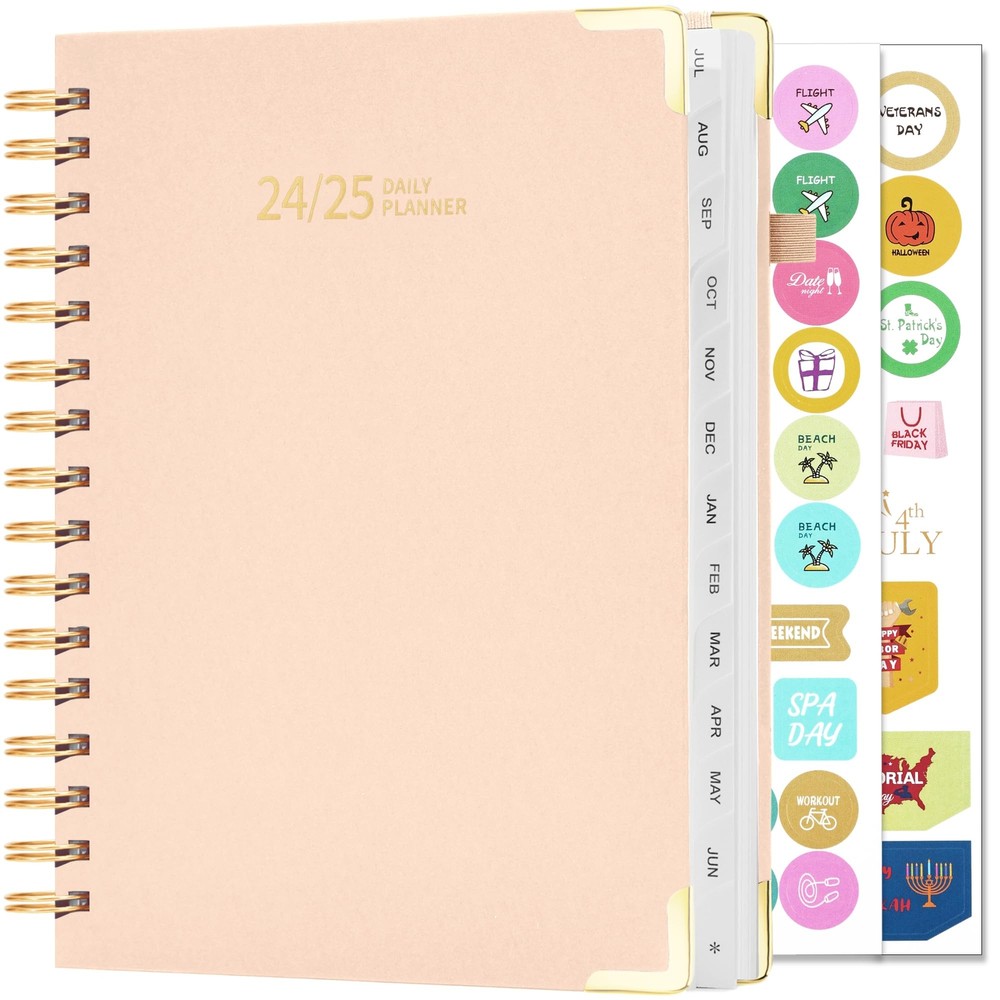EYROZILL Daily Planner 2024-2025 Weekly and Monthly Planner Teacher Planner f...