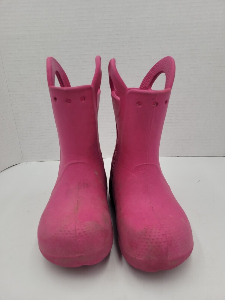 Crocs Child Handle It Rain Boots - Pink C 11