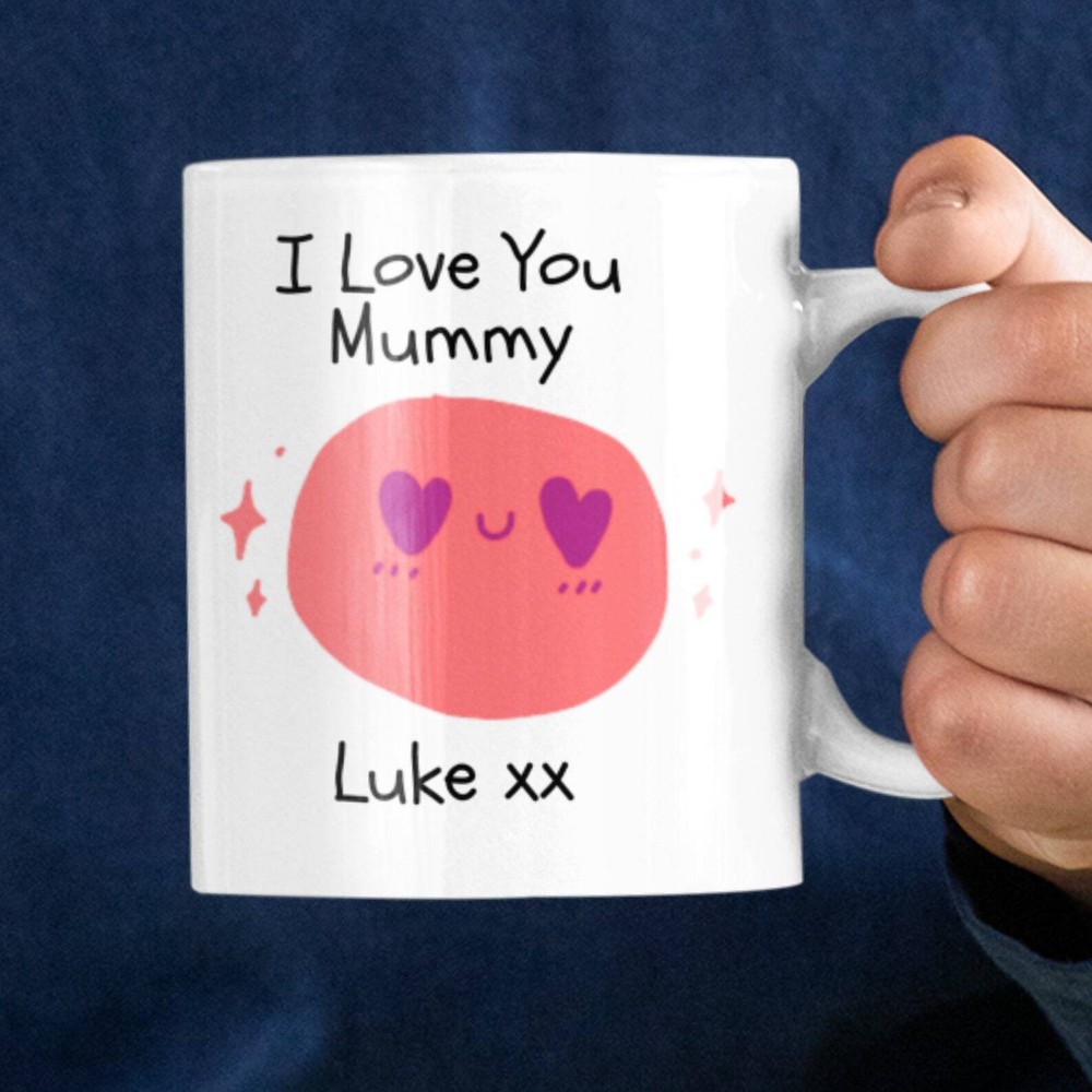 Personalised Mummy Mug: I Love You Mummy Gift For Mum From Son Daughter Mug For