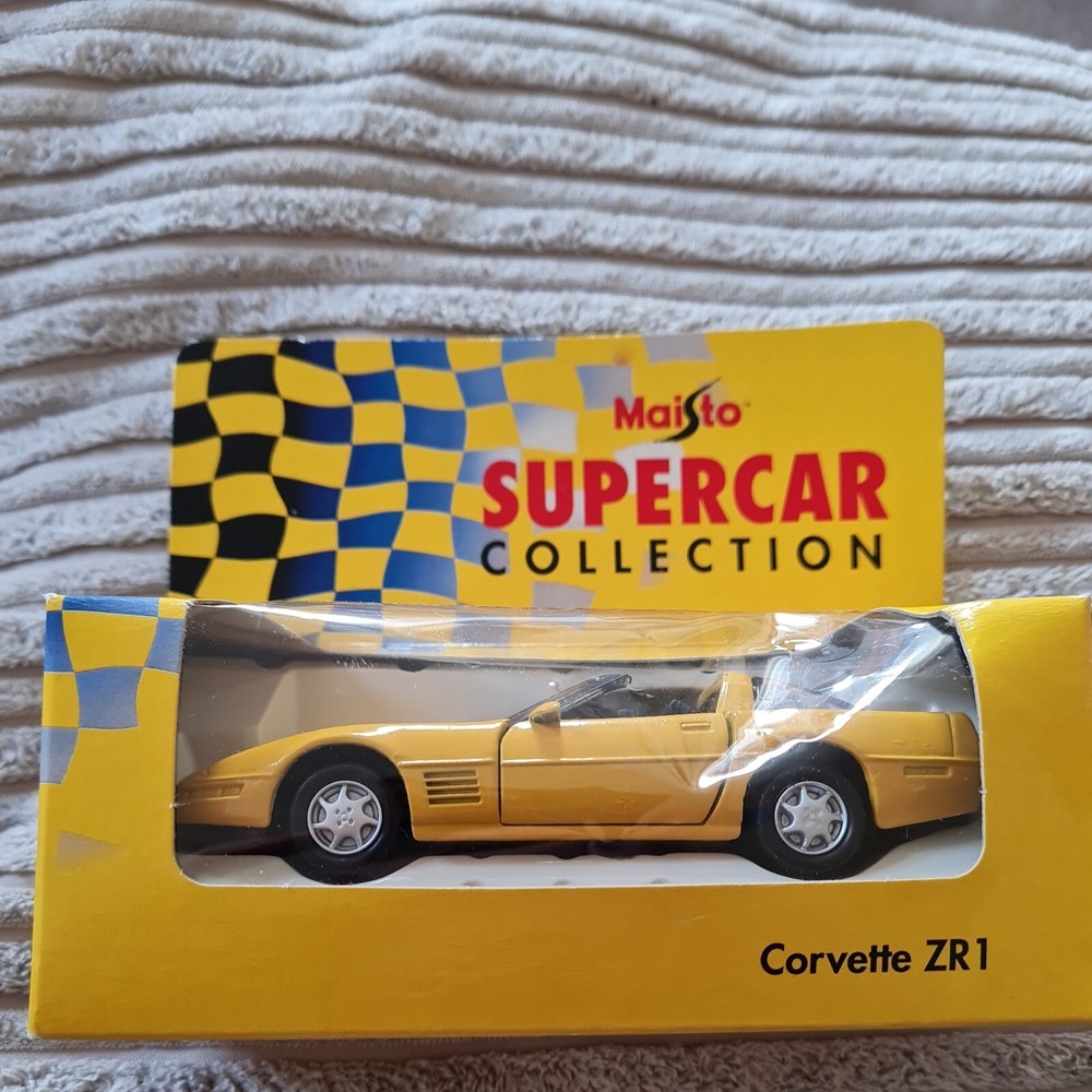 MAISTO Supercar Collection - Yellow Corvette ZR1. Die Cast Model 1:40