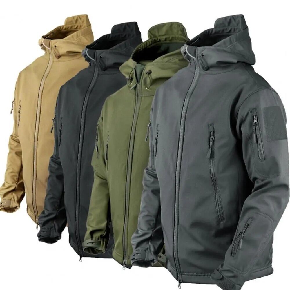 Men's Winter Military Tactical Jacket, Waterproof Warm Soft Shell Windbreaker US