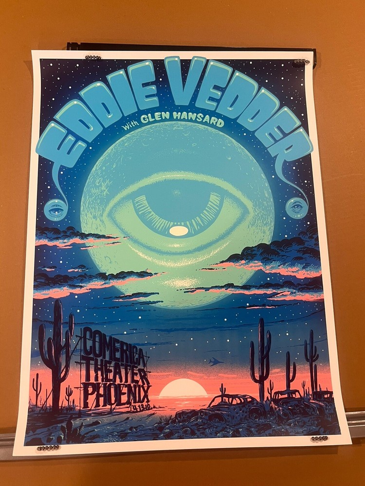 Eddie Vedder Poster Jeff Soto 2012 Phoenix Tour Print