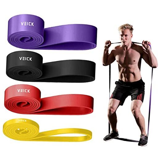 Resistance Bands for Working Out, Exercise Bands, Purple/Black/Red/Yellow