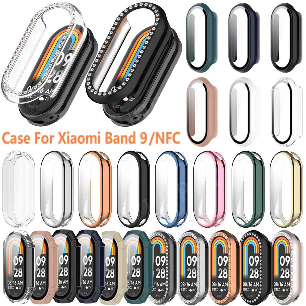 For Xiaomi Band 9/9 NFC Watch Case PC/TPU Film Screen Protector Protective Cover