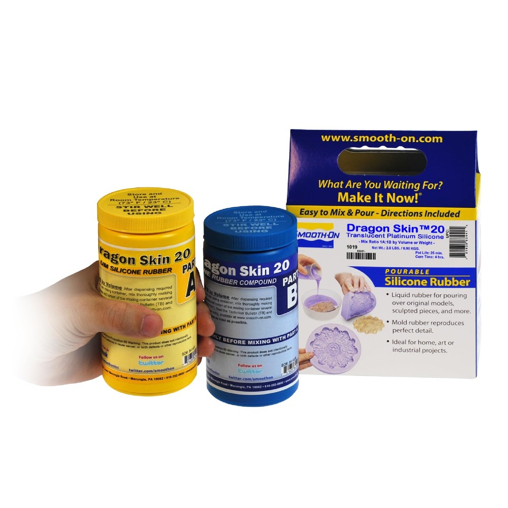 Dragon Skin 20 Silicone Rubber Mold Making Trial Kit - 1 Quart Unit