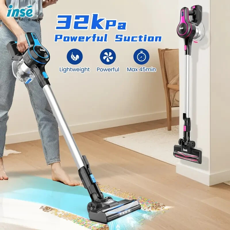 INSE N520 6-in-1 Cordless Stick Vacuum Powerful Lightweight Rechargeable