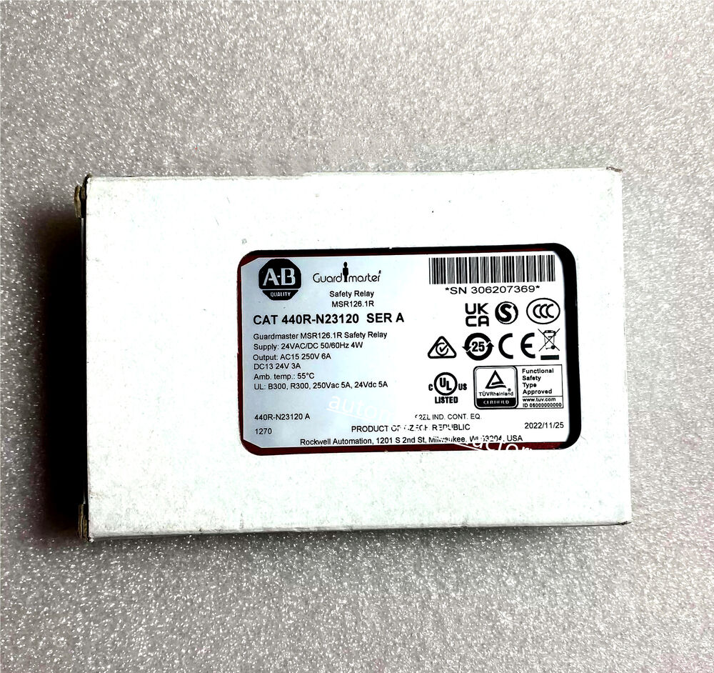 Nuevo relé de seguridad sellado de fábrica Allen-Bradley 440R-N23120 MSR126 1R 24V AC/DC