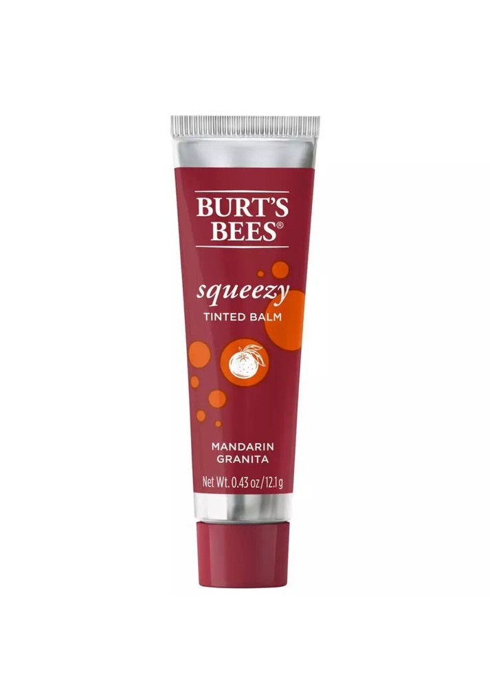 Burt'S Bees Squeezy Mandarin Granita Tinted Balm .43 Oz