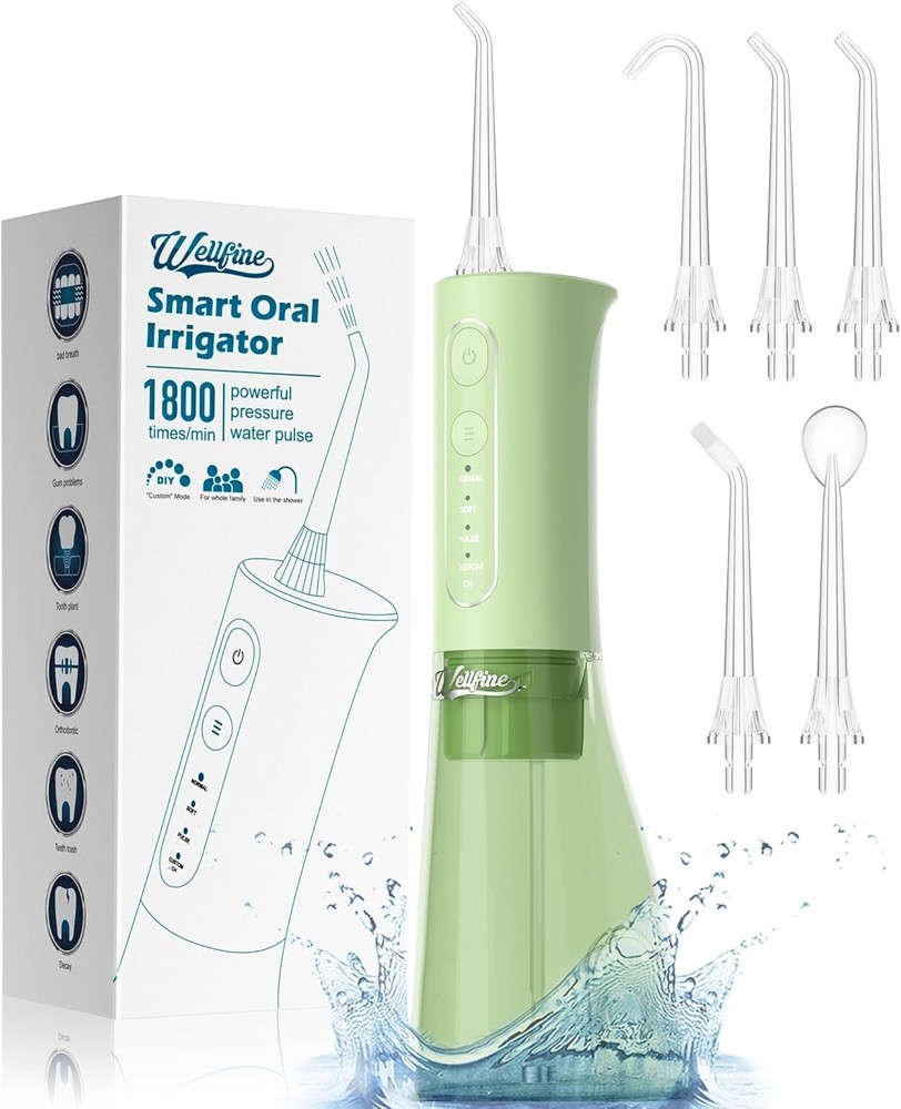 Travel-Friendly Cordless Water Flosser – Deep Clean for Braces & Implants