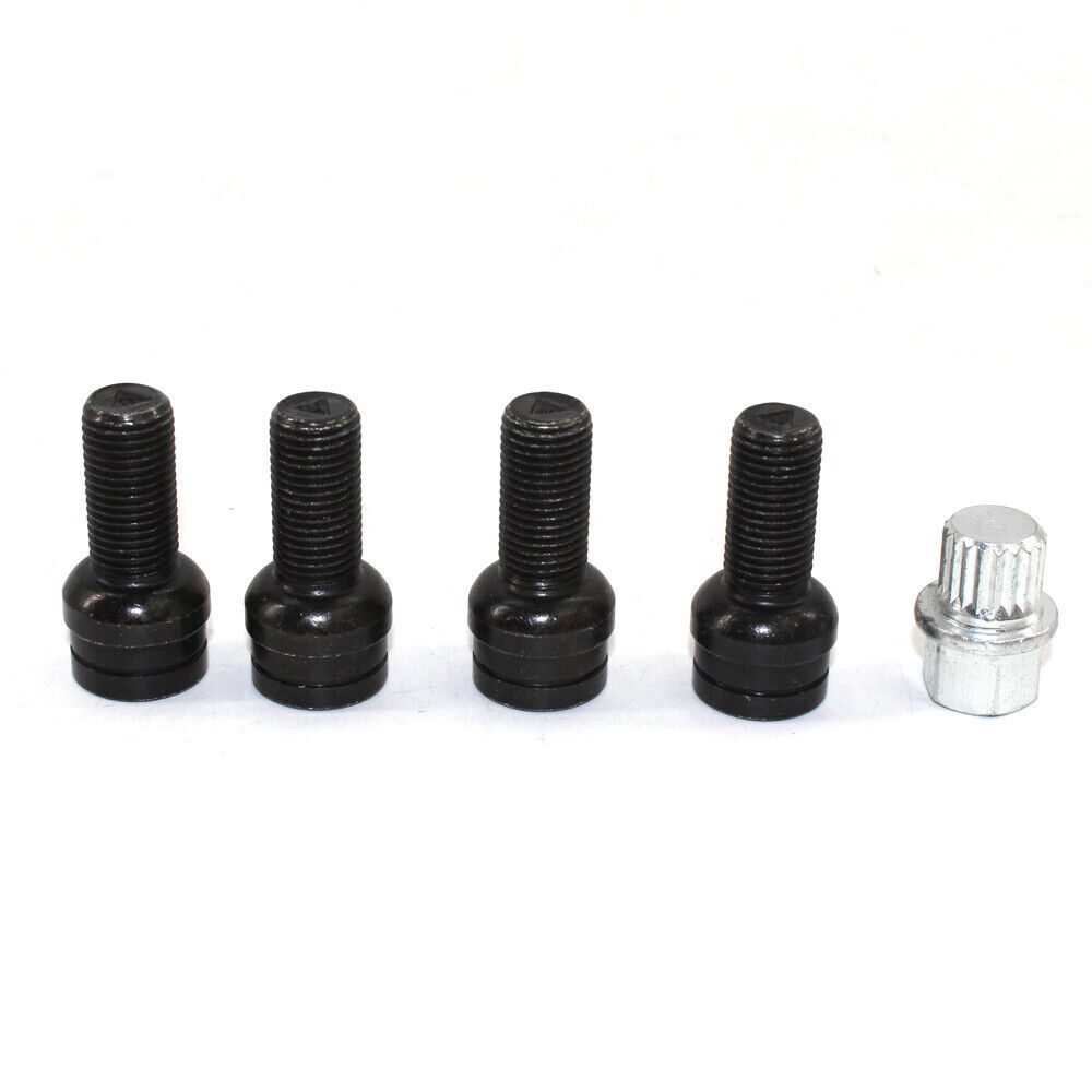 Car Wheel Bolt Lock Lug Nut Set With Key For Golf Jetta Beetle Passat Audi