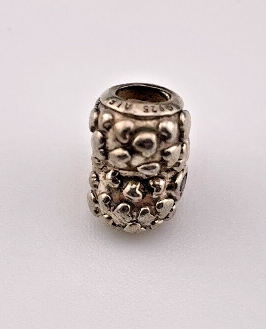 PANDORA 925 Silver Mom In A Million Heart Charm with Pavé Stones 3081