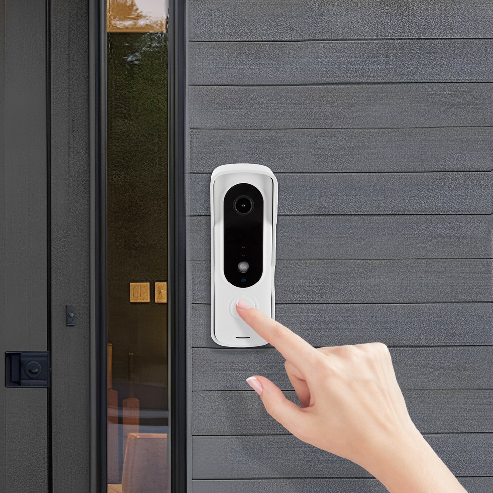 Smart Wireless Video Doorbell with Visual Intercom Waterproof Design  -image