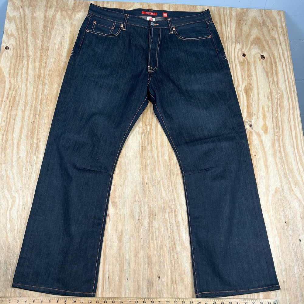 Ed Hardy Christian AUDIGIER Men’s Baggy Blue Jeans Embellished Tiger Denim 40