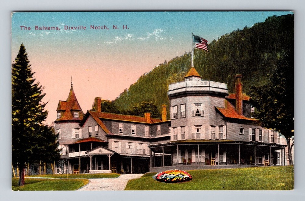 Dixville Notch NH-New Hampshire, Balsams Grand Resort, Ski Area Vintage Postcard