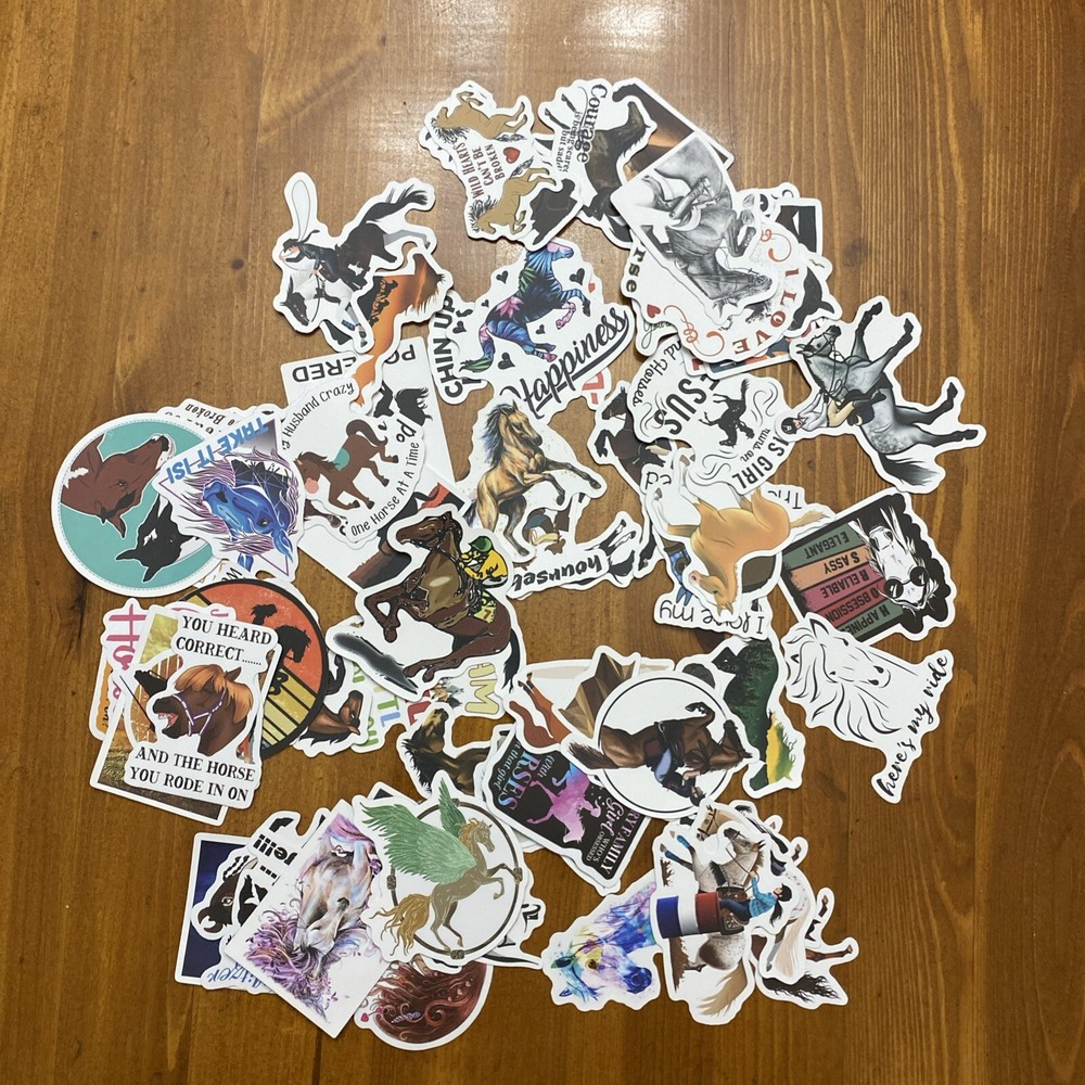 65ct Assorted Horse Stickers