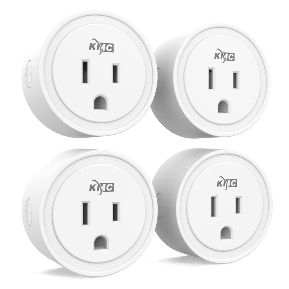 Smart Plug Mini 4-Pack, Wi-Fi Outlets for Smart Home, Remote Control Lights a...