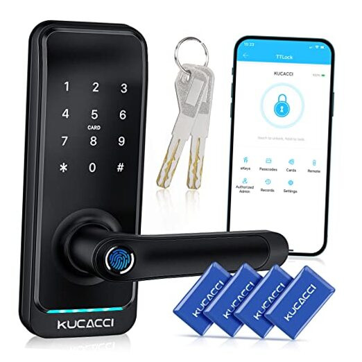 Smart Keyless Entry Door Lock with Handle and Keypad - Modern Secure Access