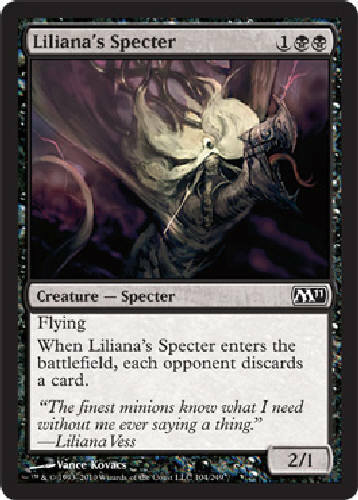 LILIANAS SPECTER X4 4X MTG Magic 2011 Gathering Cards DJMagic