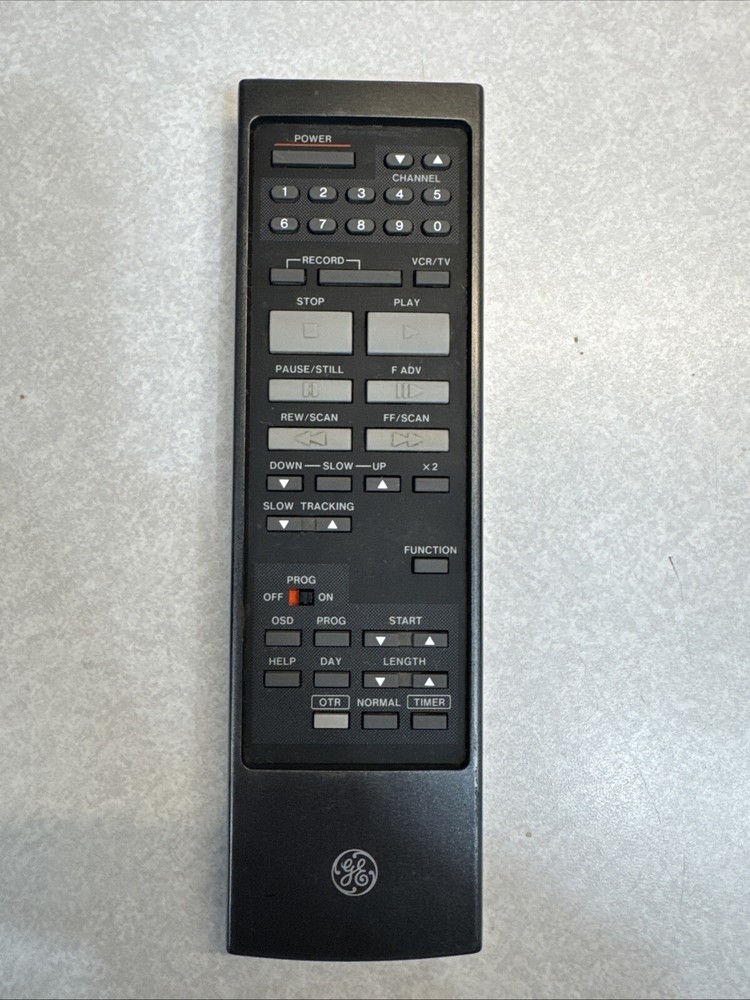 GE VSQS0553 TV/VCR VHS Player Remote Control - OEM VINTAGE - Works