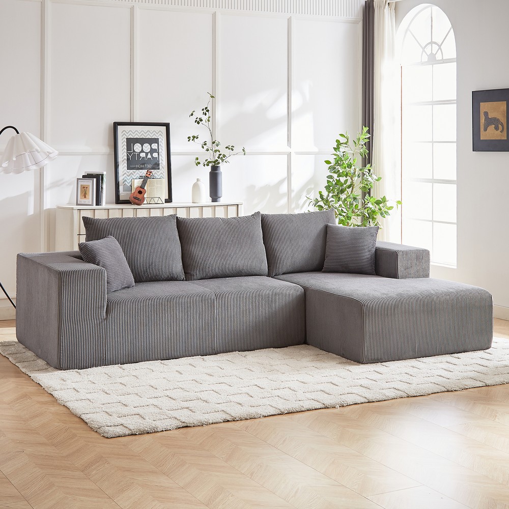 Modern Corduroy Upholstered 108