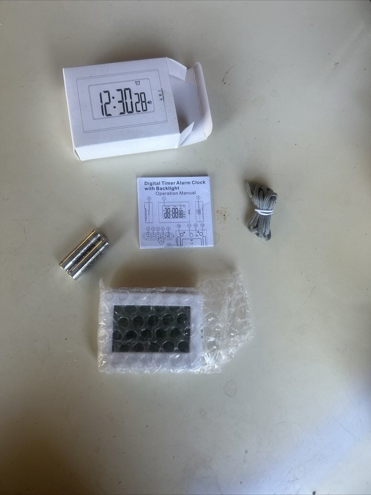 Silent Digital Visual Timer with LCD Display and Backlight  -image