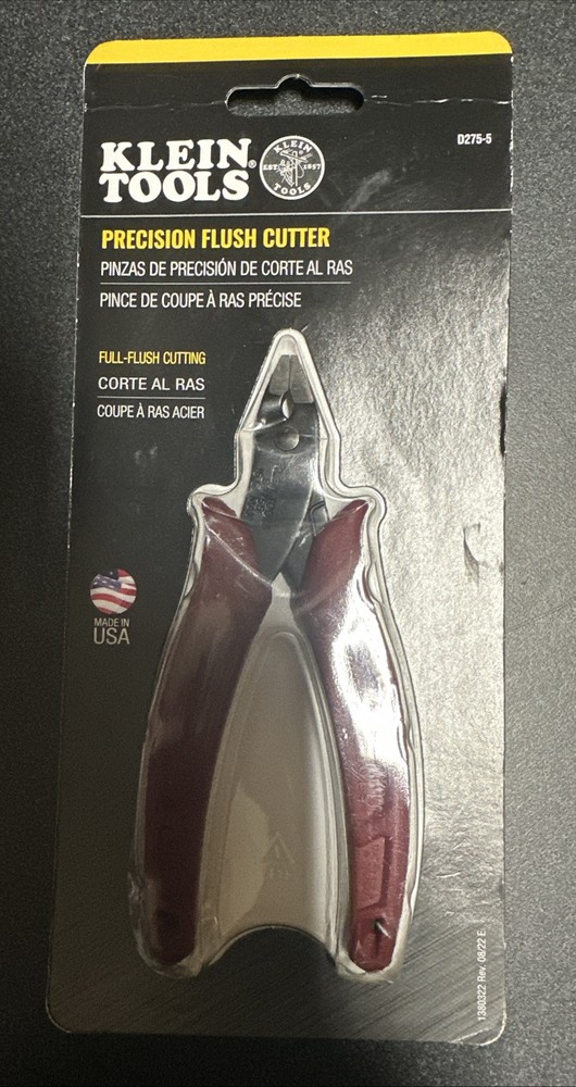 Klein Tools D275-5 Diagonal Cutters with Precision Flush Cutting Edge