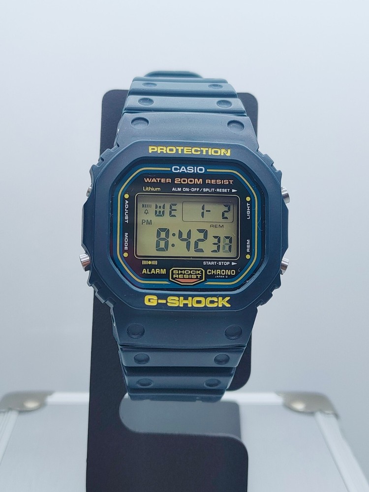Vintage Casio G Shock DW-5600B-2V BLUE SPEED 901 Mod (1991) Men Watch SUPER RARE